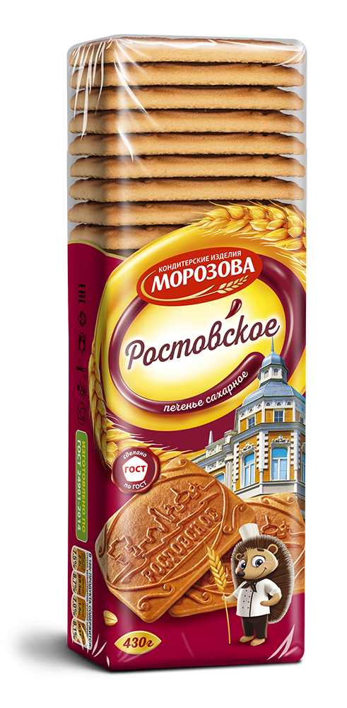 Фотогрфия Печенье сахарное Ростовское 430г Морозова - Market#22
