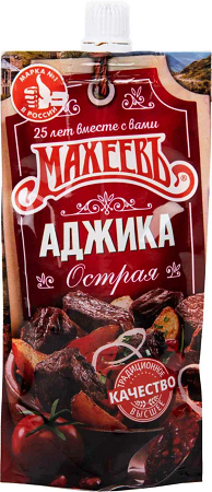 Фотогрфия Аджика острая 140г д/пак. Махеевъ - Market#22