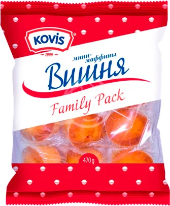 Фотогрфия Мини маффины Ковис вишня 470г - Market#22