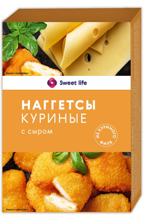 Фотогрфия Наггетсы куриные с сыром 300г Сладкая жизнь  - Market#22