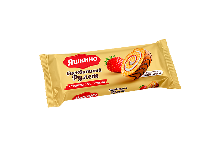 Фотогрфия Рулет Яшкино клубника 200г  - Market#22