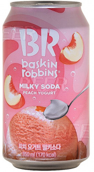 Фотогрфия Напиток Baskin Robbins персиковый йогурт  0,35л ж/б - Market#22