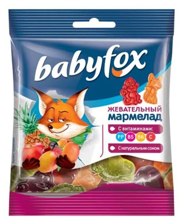 Фотогрфия Мармелад Babyfox Бегемоты 30г Яшкино - Market#22