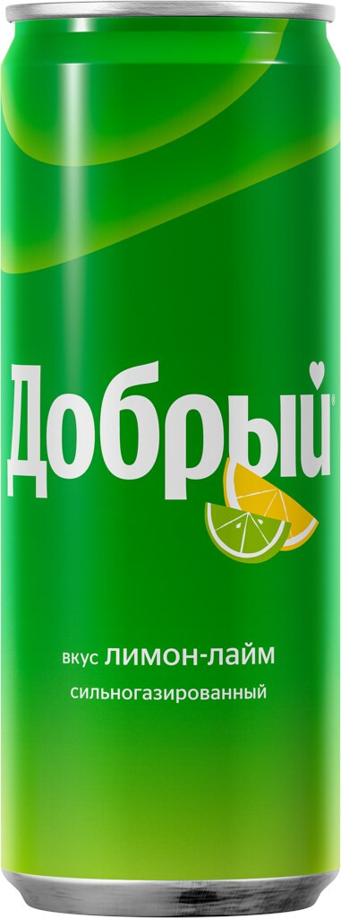 Фотогрфия Напиток Добрый лимон-лайм 0,33л ж/б - Market#22