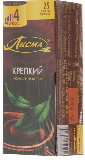 Фотогрфия Чай Лисма Крепкий 25 пак.  - Market#22