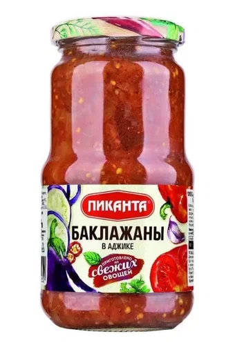 Фотогрфия Баклажаны в аджике 460г ст/б. Пиканта - Market#22