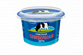 БЗМЖ Сметана Сливочная 20% 180г Экомилк