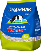 БЗМЖ Творог 5% 350г п/пак. Экомилк