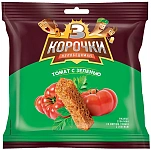 Сухарики ржаные 3 Корочки 100г Томат и зелень
