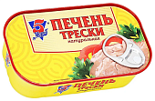 Печень Трески натуральная 120г ж/б 5 Морей