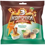 Сухарики ржаные 3 Корочки холодец с хреном+соус 60г