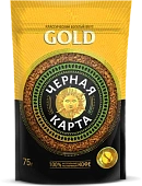 Кофе Черная карта Голд 75г м/уп.