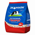 БЗМЖ Творог 9% 350г п/пак. Экомилк