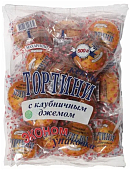Кексы Тортини Клубника 500г Махариши