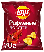 Чипсы Лейс Рифлёные Лобстер 70г