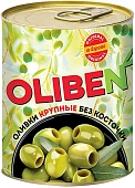 Оливки б/к 290г ж/б (крупные) Oliben