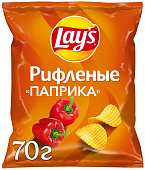 Чипсы Рифлёные Лейс Паприка 70г