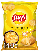 Чипсы Лейс с солью 140г 