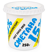 БЗМЖ Сметана 15% 250г Ростагроэкспорт