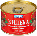 Килька в т/с 250г ж/б (ключ) Барс