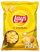 Чипсы Лейс с солью 70г 