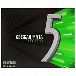 Жевательная резинка Five Electro Свежая мята 31,2г