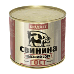Свинина тушеная ГОСТ 500г ж/б Семейный бюджет