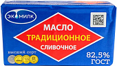 БЗМЖ Масло сливочное Традиционное 82,5% 160г Экомилк