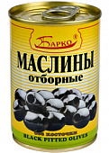 Маслины б/к 280г ж/б ( ключ ) Барко