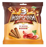Сухарики ржаные 3 Корочки 100г Бекон