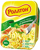 Лапша Роллтон куриная по-домашнему 90г (лоток)