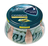 Скумбрия филе-кусочки пряная с луком 280г ст/б. Русское море